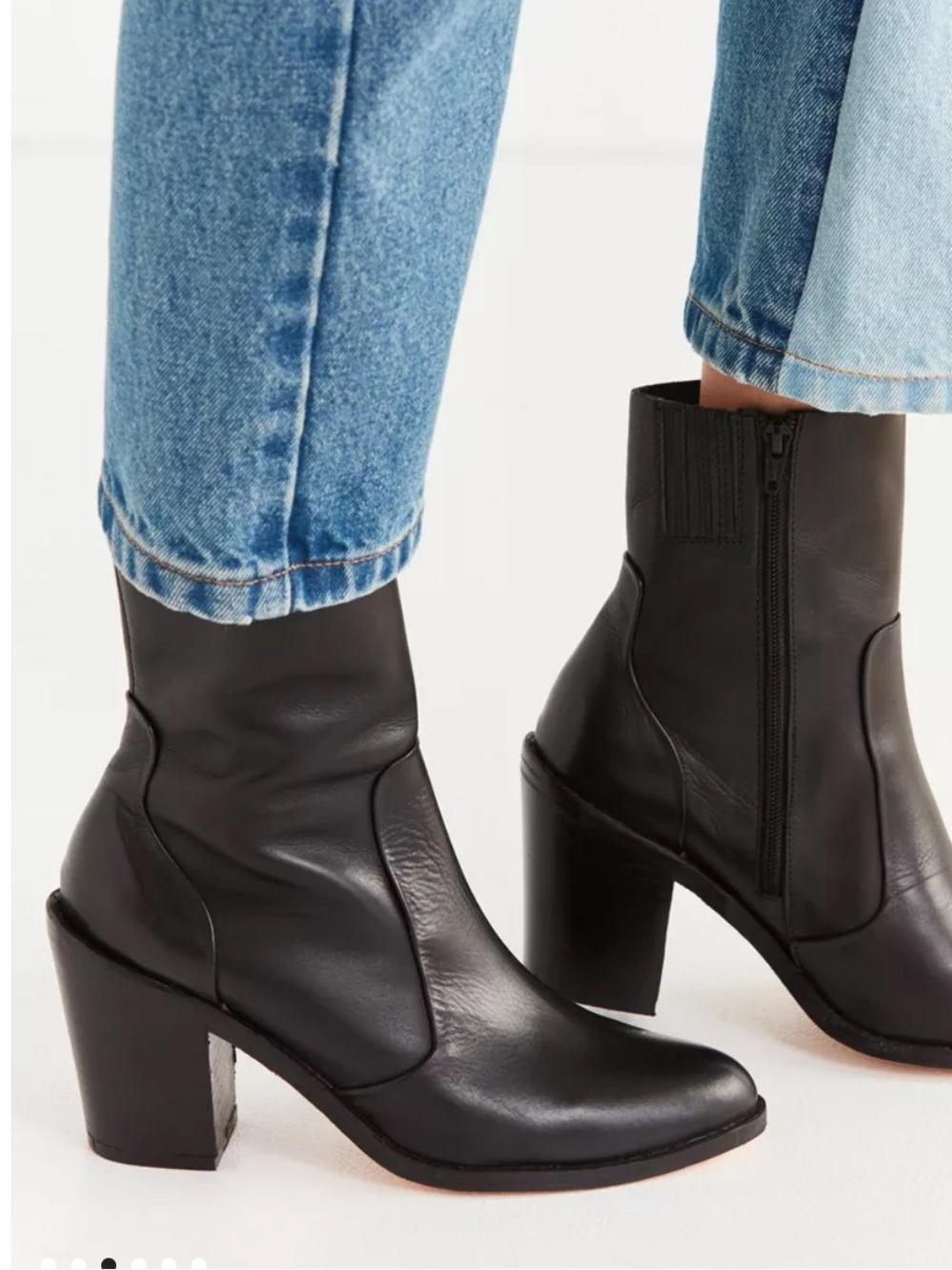 Jeffrey Campbell Ragini Black Ankle Bootie Size US8.5 - Picture 11 of 13